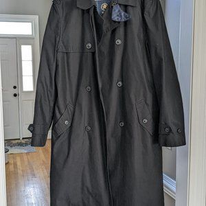 Hart Schaffner Marx Smart Overcoat with Zip Out Wool Lining 42 Long